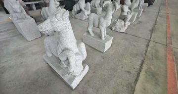 阜阳芝麻白雕刻 十二生肖 异形雕刻