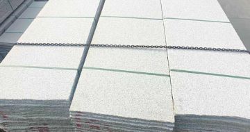 阜阳芝麻白毛板，石材毛板