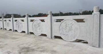 阜阳芝麻白河道栏杆 石材栏杆
