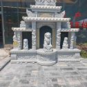 阜阳芝麻白中国黑石材套墓 花岗岩墓碑