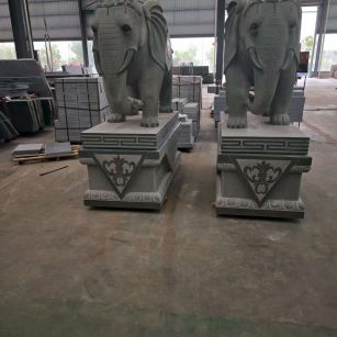 阜阳芝麻灰花岗岩对象 芝麻白芝麻灰大象