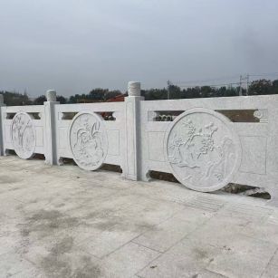 阜阳芝麻白河道栏杆 石材栏杆