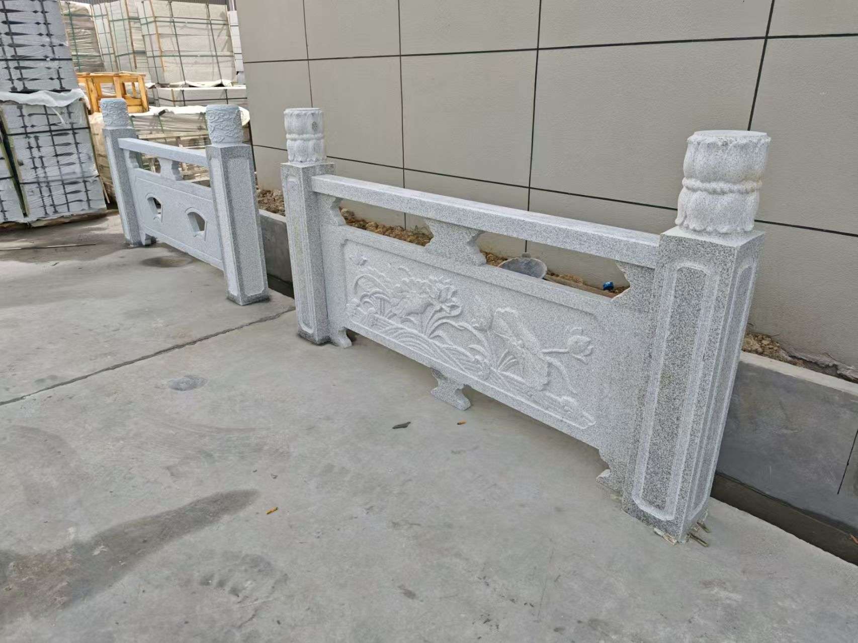 阜阳芝麻白河道栏杆 石材栏杆
