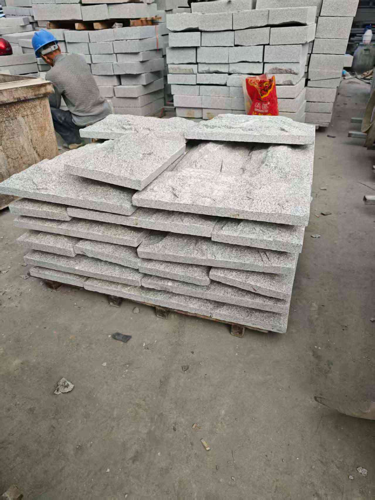 阜阳芝麻白蘑菇石，自然面