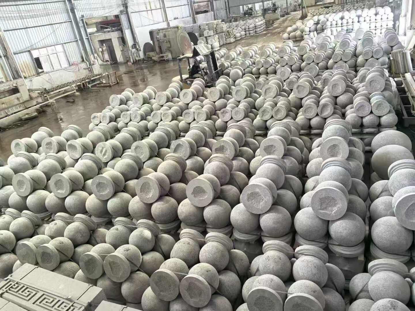 阜阳芝麻白圆球 石球 挡车球
